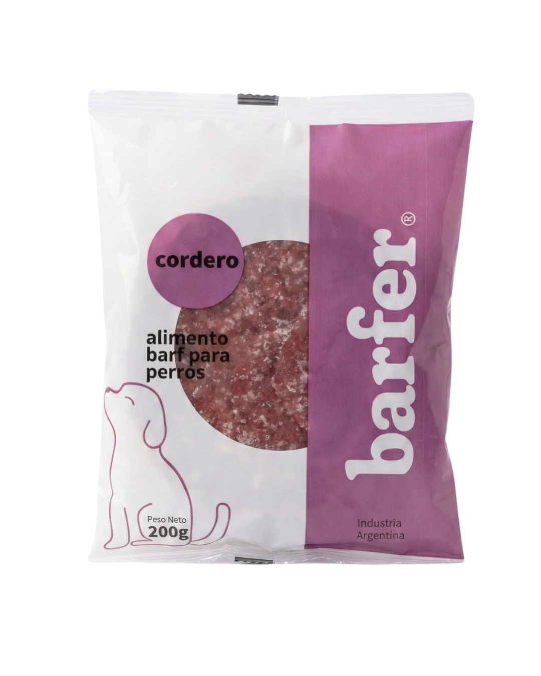 Menú Barfer de cordero para perros